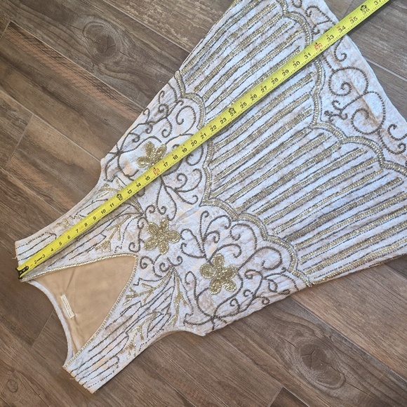 XS-M SPELL Spell & the Gypsy Collective Elsa Sequin Mini Dress in Eggnog - Picture 7 of 16